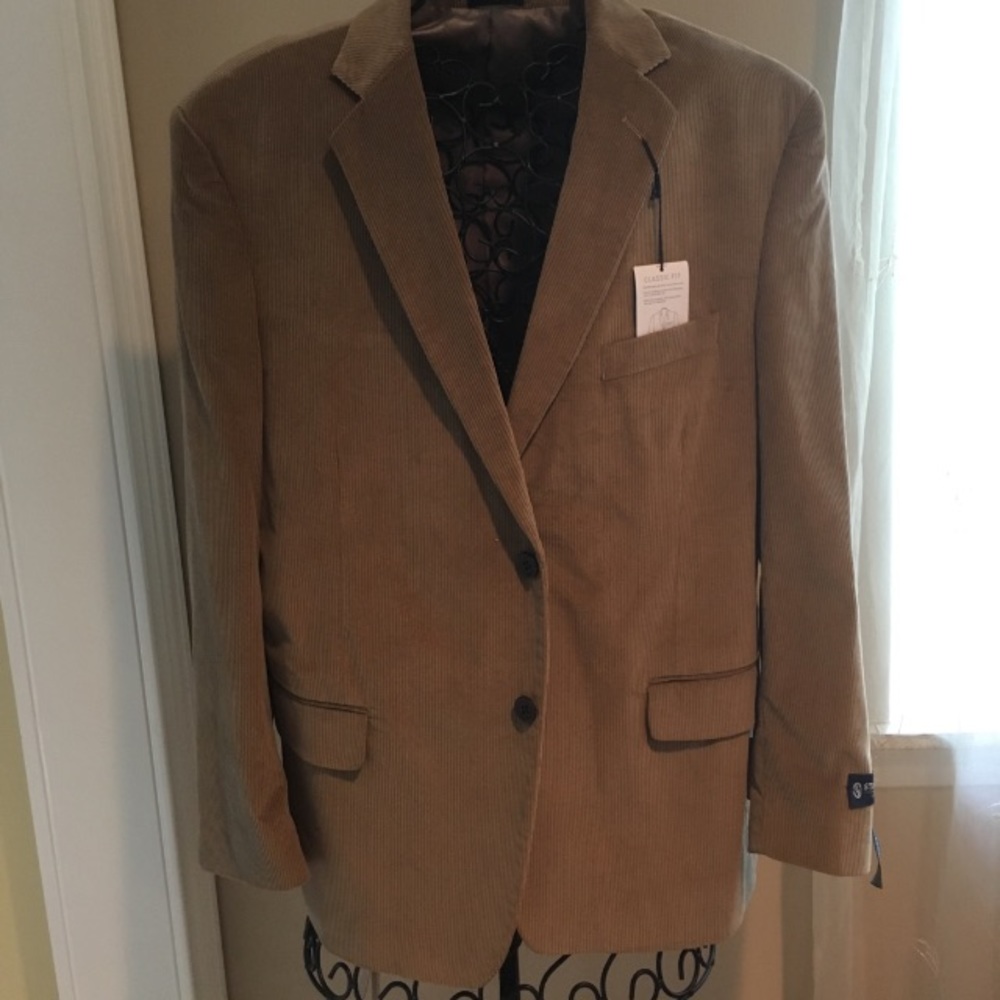 Stafford Tan Corduroy Men's Sports Coat